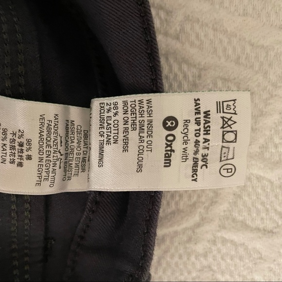Marks & Spencer Dark Gray Cotton Skinny Pants - Picture 9 of 12